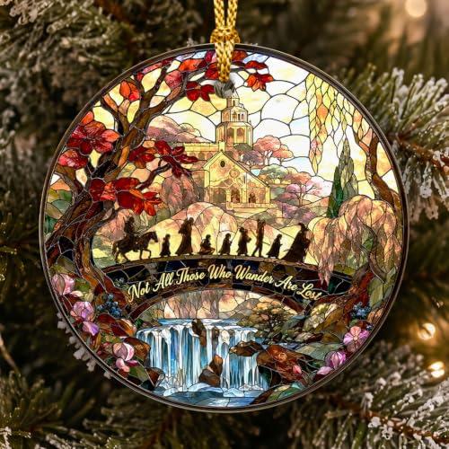Fantasy World Christmas Ornament - 2-Side Printed Ceramic Decor, 2026 Edition