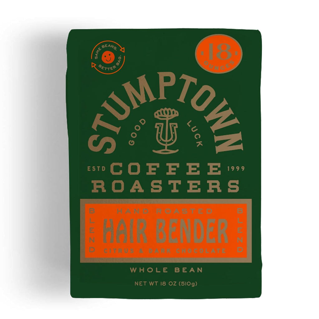 Stumptown Coffee Roasters Medium Roast Whole Bean Coffee - Hair Bender 18 Oz | 100% Arabica with Citrus & Dark Chocolate Notes