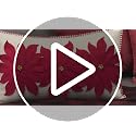 JWH Poinsettia Wool 14x24 Inch Christmas Pillow Cover - NOEL Appliqué