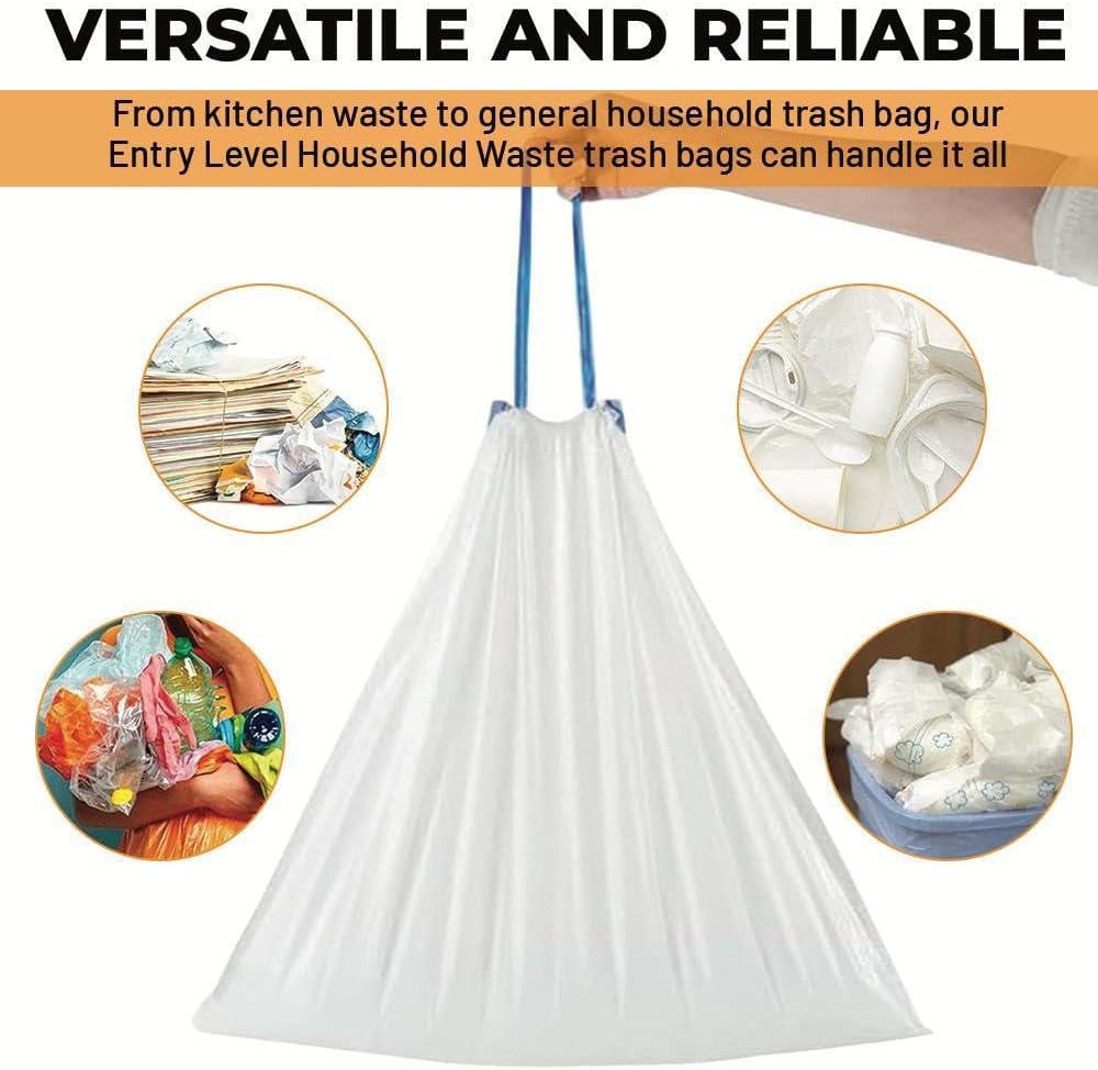 Odorshield Tall Kitchen Trash Bags - 13 Gallon Lavender Fresh, 100 Count for Odor Control