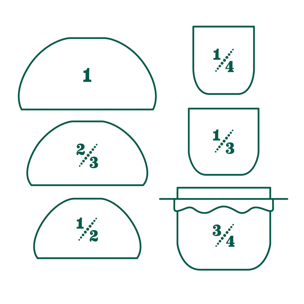 Genuine Fred Nesting Mushroom Measuring Cups, Set of Fun and Functional Kitchen Measuring Tools, Space-Saving Design with Unique Mushroom Shape