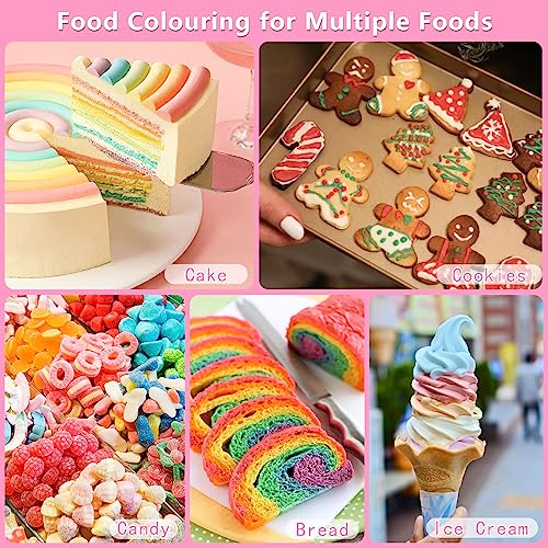 Concentrated Liquid Food Coloring Set - 12 Vibrant Food-Grade Colors (10ml)