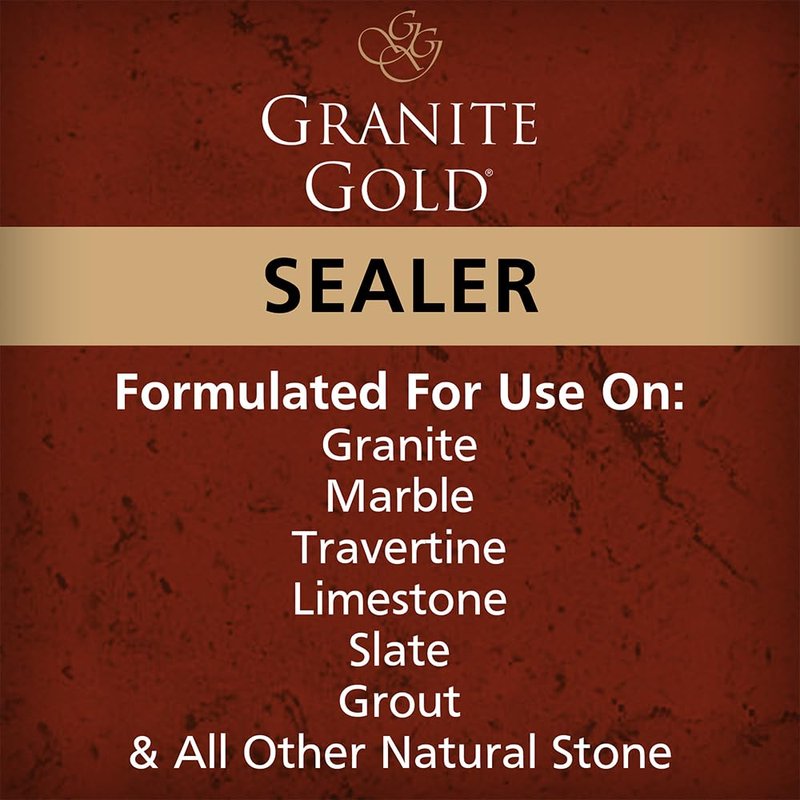 Granite Gold Daily Cleaner Spray 3-Pack with Sealer Spray 1-Pack for Granite, Marble, Travertine, Quartz, Natural Stone