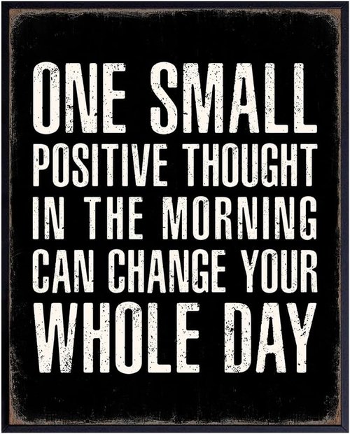 Farmhouse Style Black Office Decor - Inspirational Quotes Wall Art - Motivational Home Print