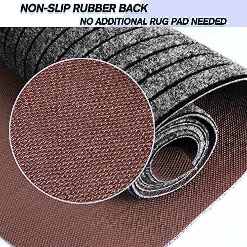 Non-Slip Area Rug Runner, 2ft x 6ft Washable Waterproof Hallway Carpet