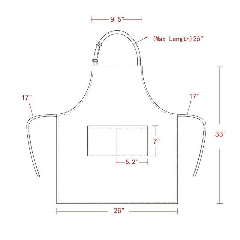 yotache Chef Apron Set, Chef Hat and Kitchen Apron Adult Adjustable White Apron Baker for Men and Women, 2 Sets (33" L x 26" W)
