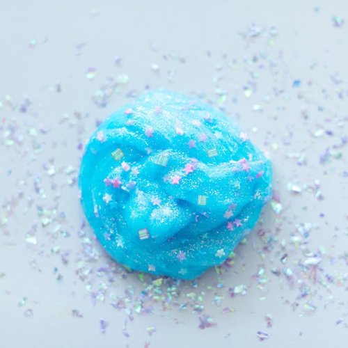 DICOSMETIC 140g Crispy Bingsu Beads - Iridescent Soft Straw Tube Beads for 3D Glitter Slime | 7 Bags
