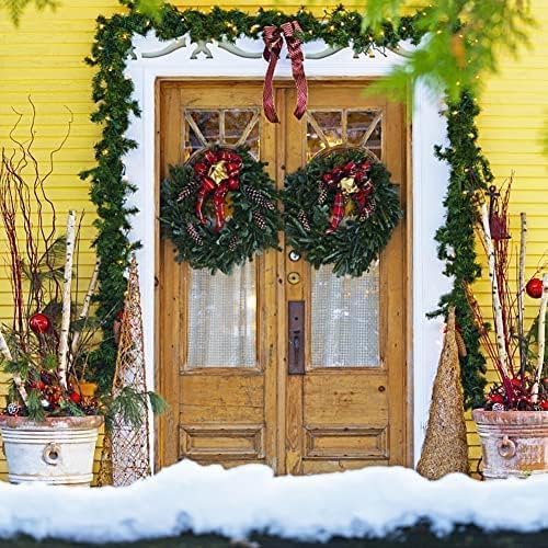 Showvigor 49FT Artificial Green Garland Christmas Decor for Festival & Wedding (Green)