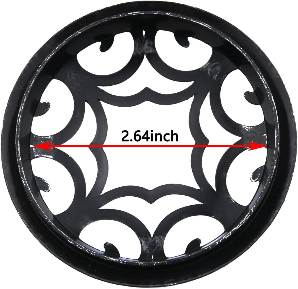 Skiennix Candle Cover - Elegant Silver Tone Aluminum Alloy Toppers for Scented Candle Jars
