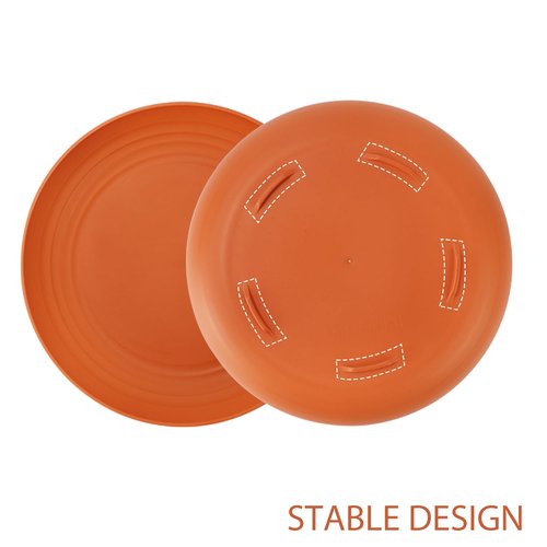 Wrova Large Wheat Straw Dinner Plates - 11 Inch Unbreakable Big Set of 8 - Dishwasher & Microwave Safe Plastic Plates - Deep Edge for Kitchen & Camping (Colorful)