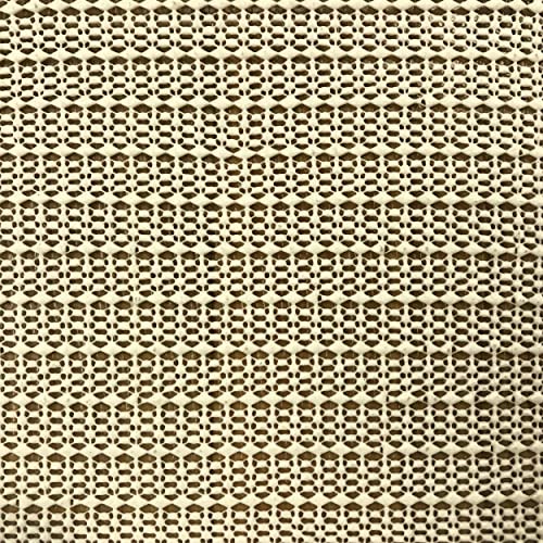 Non-Slip Area Rug Pad for Hardwood Floors - 5' x 8' Cream Mesh Gripper