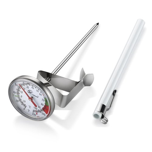 KT THERMO Instant Read Thermometer - 2-Inch Dial for Coffee, Chocolate Milk & Foam