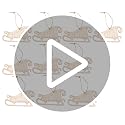 Happyyami 10pcs Unfinished Wooden Christmas Tree Decorations & Ornaments for DIY Crafting