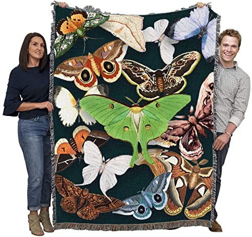 Pure Country Weavers Emerald Cotton Throw Blanket Woven Heirloom for Couch & Wall Decor