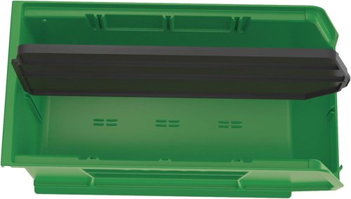 Akro-Mils Plastic Length Dividers - Custom Storage Inserts for Bins | 6-Pack, Black