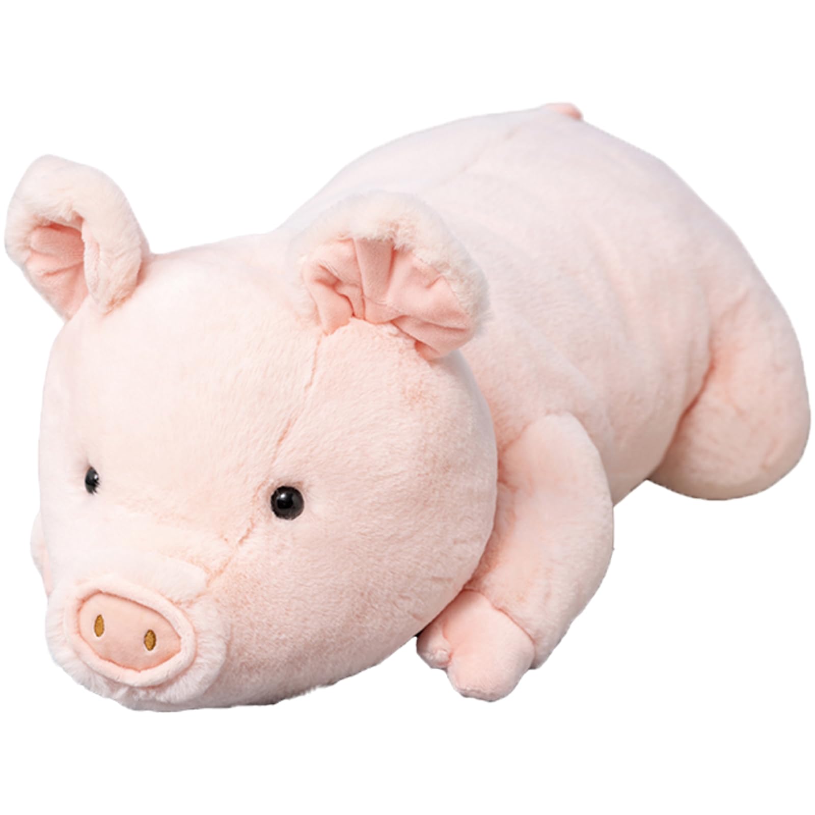 Litence Weighted Stuffed Animals, 3.3lbs Weighted Pig Stuffed Animal Pink Pig Plush Animals Hugging Pillow Toy for Kids and Adults, 19.6 inch