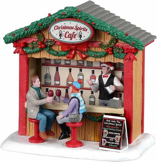 Lemax Christmas Spirits Café - Festive Holiday Decor for Your Home | Charming Winter Scene