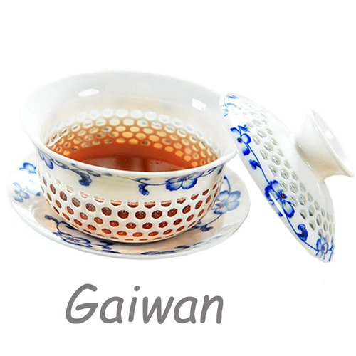 Chinese Yixing Zisha Kungfu Gaiwan Tea Set (Comprised of 3-piece Gaiwan, Tea Tray and 4 Tea Cups)