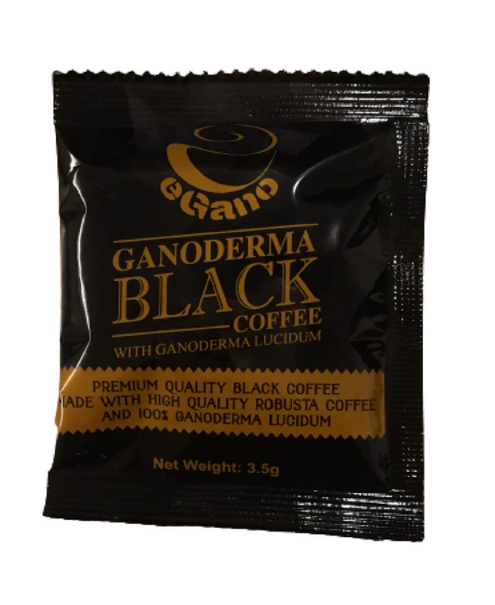 1 Box eGano Ganoderma Black Coffee (3.5g x 30 Sachets) - Premium Quality Instant Coffee With Ganoderma Lucidum Extract