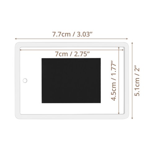 Kurtzy Small Magnetic Picture Frames (50 Pack) - Mini Photo Frames for Personalised Fridge Magnets - for Photos 7 x 4.5cm/2.75 x 1.77 Inches - Photo Magnets for Fridge/Magnetic Frame Blank Inserts