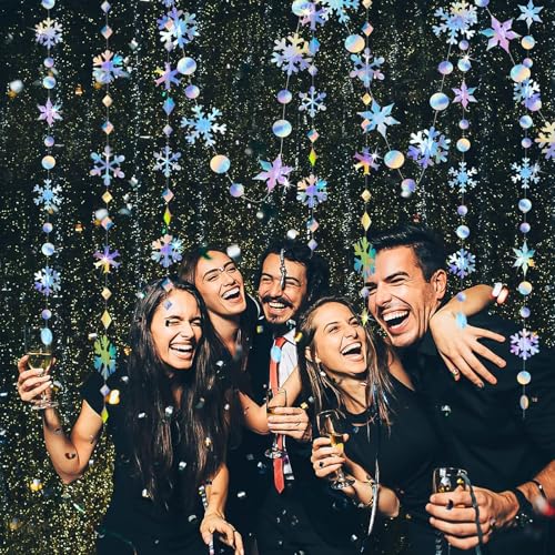 Winter Wonderland Snowflakes Decorations Garland for Frozen Party