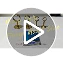 Heavy Duty 1-Inch Curtain Rod Brackets - Ceiling or Wall Mount, 4 Pack