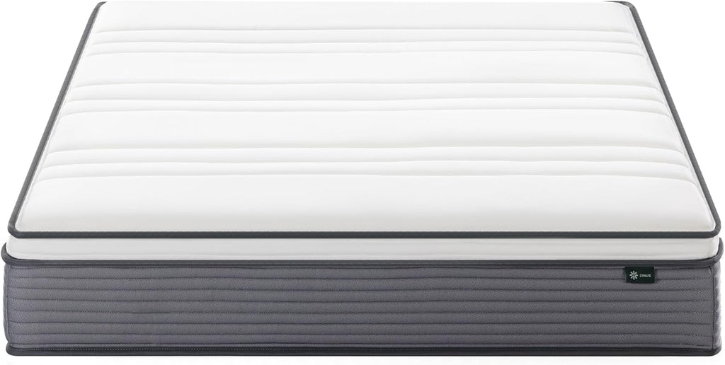 ZINUS 10 Inch True Support Hybrid Mattress - Queen Size | Fiberglass Free, Medium Feel, Motion Isolation