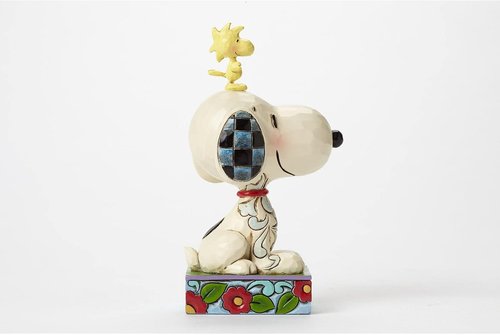 Enesco Peanuts Collection by Jim Shore | Snoopy & Woodstock Figurine - Handcrafted 5-Inch Collectible Decor