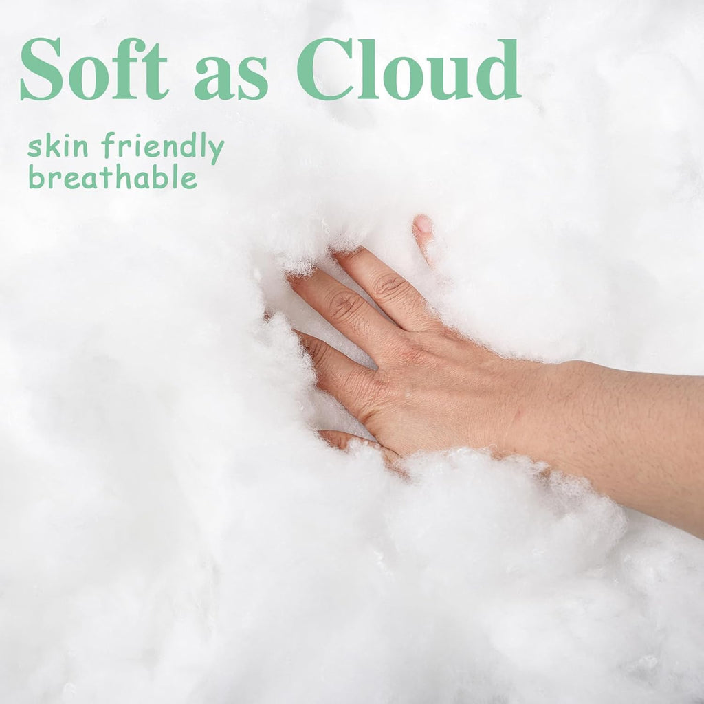 Premium Polyester Fiber Stuffing - 2.2 LB | Ideal for Stuffed Animals, Pillows, Quilts & More