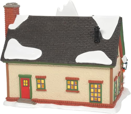 Department 56 Grinch House | Illuminated Christmas Village Building with LED Lights - 7.2 Inch, Hand-Painted Decor