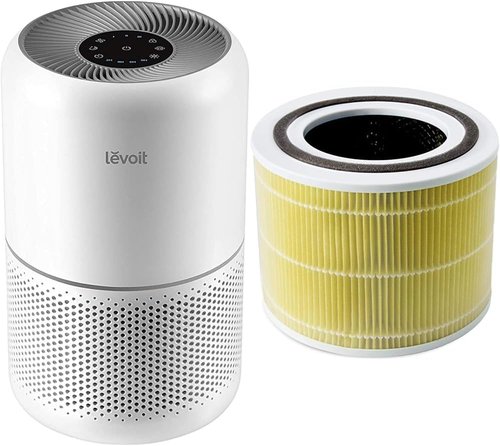 LEVOIT Air Purifier Bundle - Ideal for Home Allergies & Pet Owners | Includes Replacement Filter