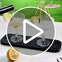 Goodluck 4-Tier Champagne Tower Set - 20 Clear Plastic Flutes 7oz, Variation 20 / Clear