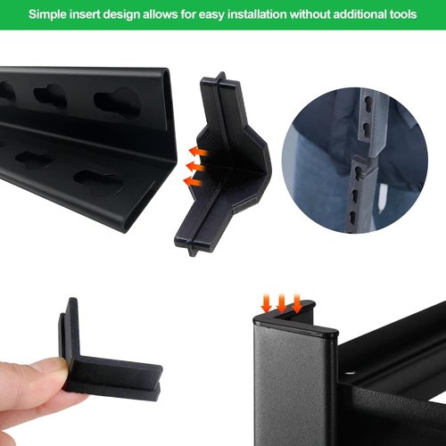 YINARONG Post Insert Corner Connector, Feet, and Caps Compatible Shelving - Durable, Easy Installation, Compatible with Costco, Shelving Units