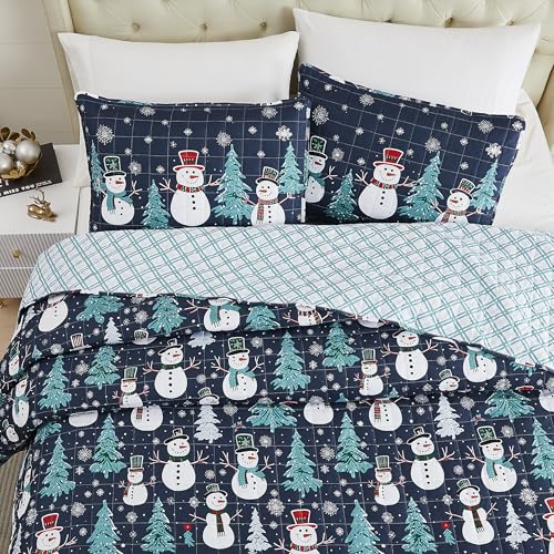 Avanti Linens Christmas Full/Queen Quilt Set with Pillowcases - Festive Holiday Bedding