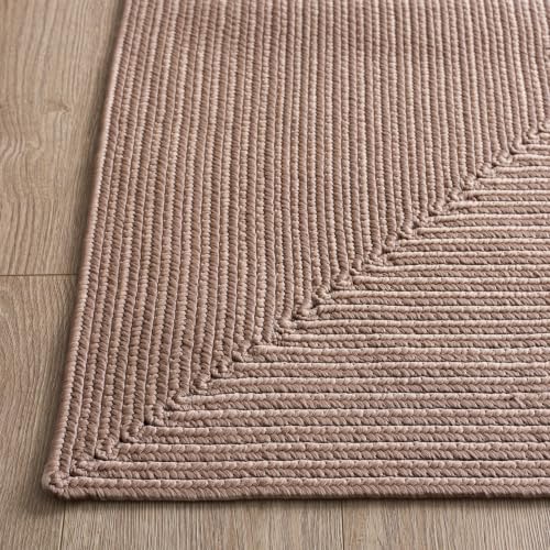SAFAVIEH Braided Indoor/Outdoor Washable Runner Rug 2'3"x8', Peach