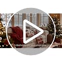 Aursaos Gray Striped Christmas Pillow Covers 18x18 Set of 4 - Holiday Decor