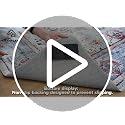 4x6 Washable Area Rug - Gray Vintage Floral Non-Slip Thin Floor Carpet