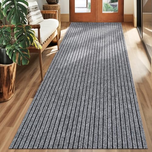 Non-Slip Runner Rug 2ft x 6ft Low Pile Indoor Outdoor Carpet Mat