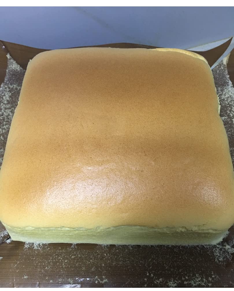 Siking 8'' x 3'' Deep Square Cake Pan Baking Mold Non-stick Coating Heavy Duty Brownie Bread Tray ( Champagne Gold ) (8 8 3 inch)