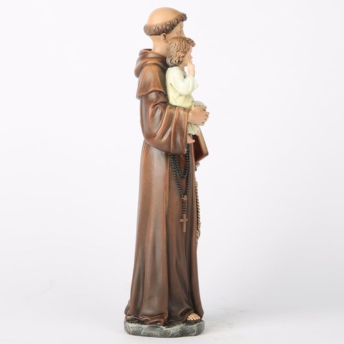 Buildclassic St. Anthony Statue with Infant Jesus - Blessed Religious Gift | 10" Renaissance Home Décor