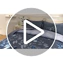 Blue Floral Quilt Set - California King, 3-Piece Microfiber Bedding