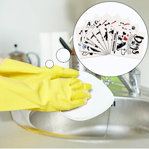 Funtery 8 Pcs Dog Swedish Kitchen Dishcloths Reusable Swedish Absorbent Sponge Cloths Washable Kitchen Dish Towel Quick Drying Decorative for Animal Lover Gifts for Women Hand Towel