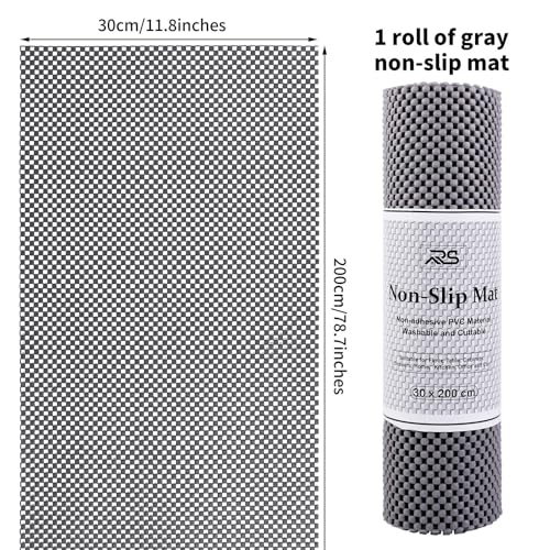 Non-Slip Rug Pad and Drawer Liner, Washable PVC Grip Roll, 30 x 200 cm