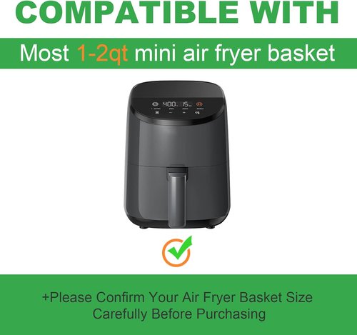 COSORI Disposable Air Fryer Liners - 130 PCS Mini Parchment Baking Sheets for 2.1 Qt Air Fryer