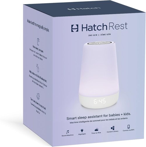 Hatch Baby Sound Machine - Night Light & Sleep Support | Wi-Fi White Noise & Toddler Stories (White)