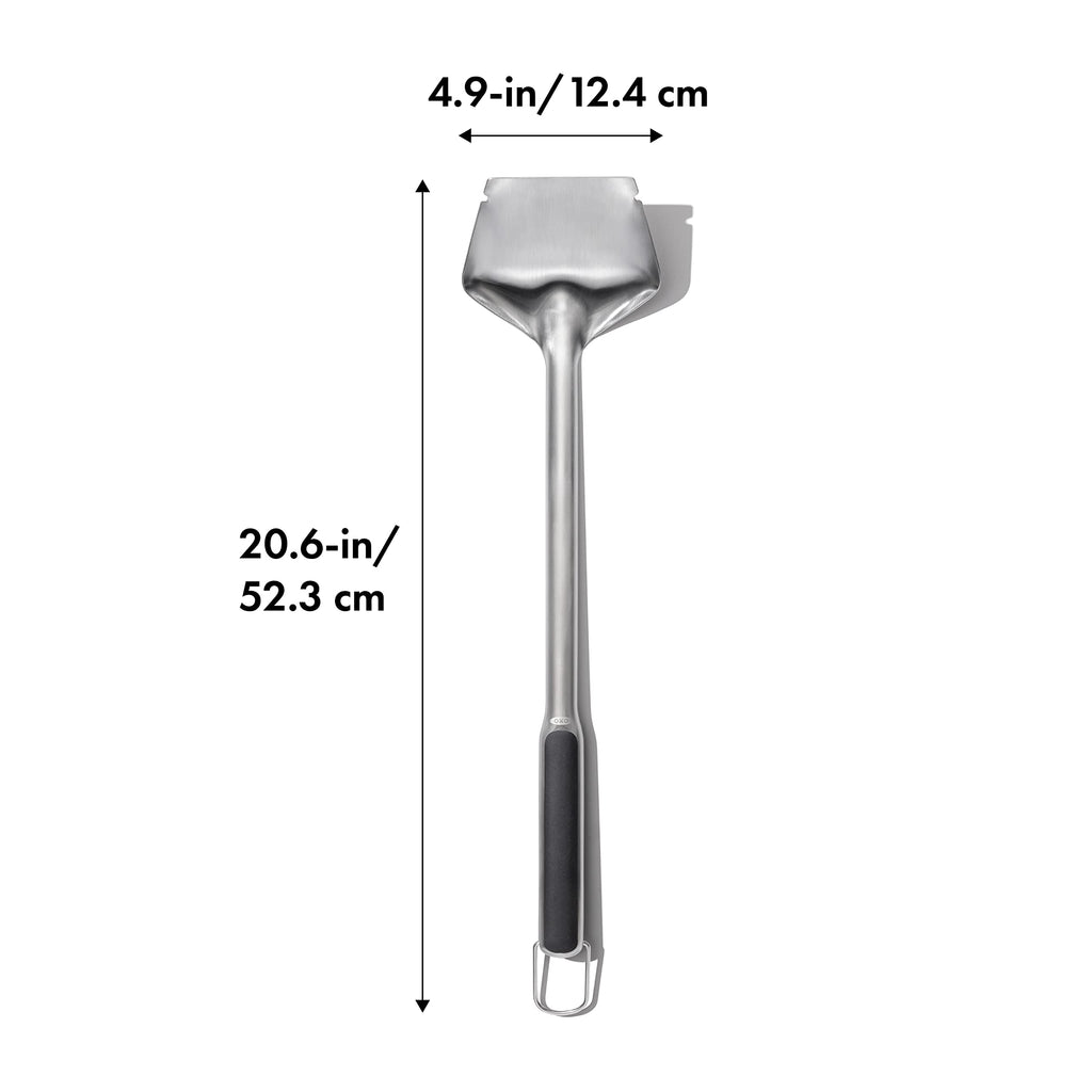 OXO Good Grips Grate Lifter Coal Rake, 2Coal Shovel & Rake, Stainless Steel (Pack of 2)