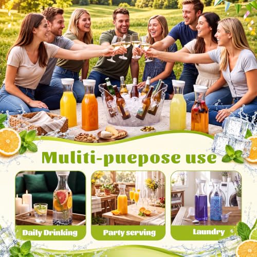 Mimosa Bar Supplies Set for Weddings & Parties - Drink Station Kit with Ice Buckets, Carafes, Labels