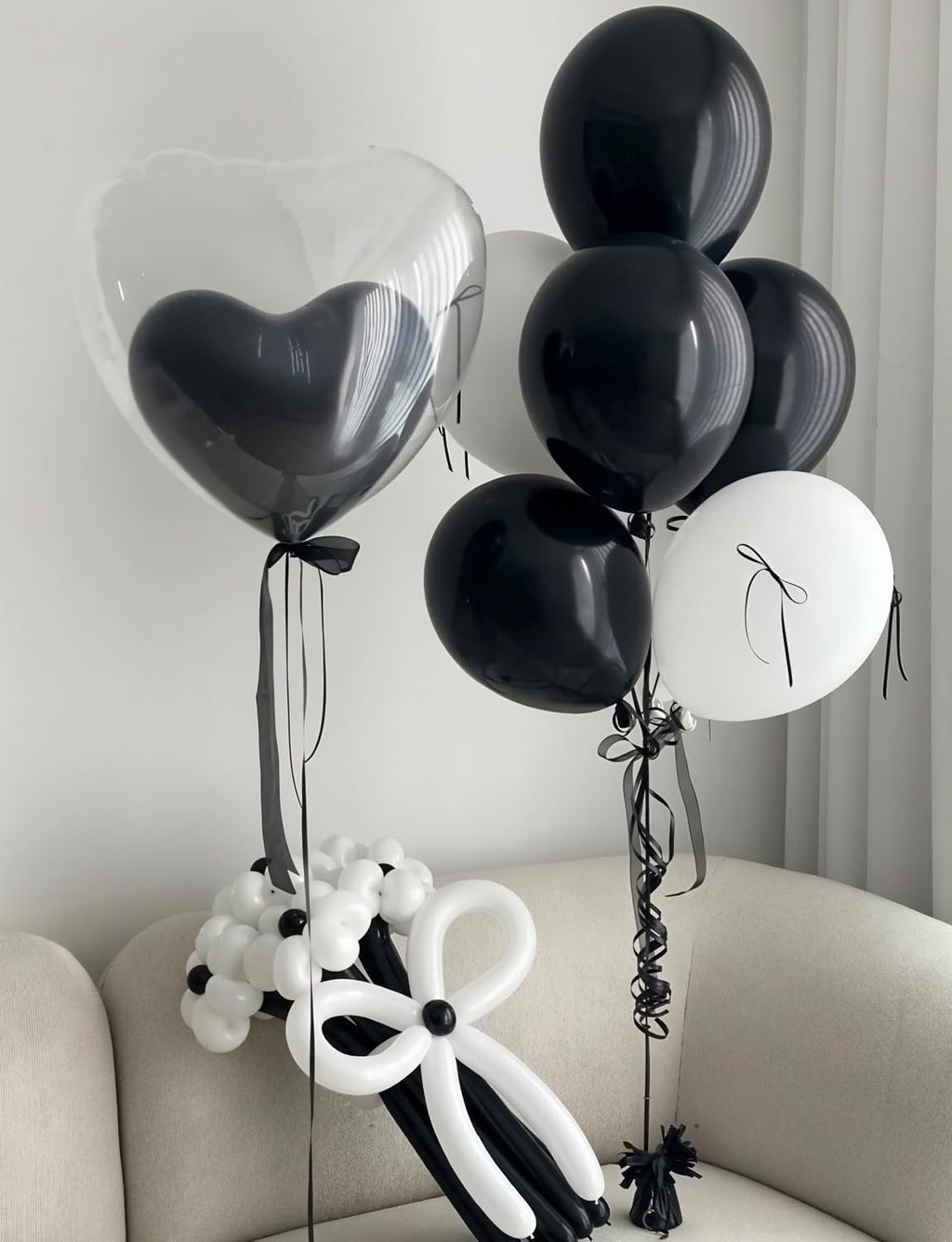 Black Balloons 12 Inch - 24pcs Latex Party Balloons for Birthday & Baby Shower Decorations