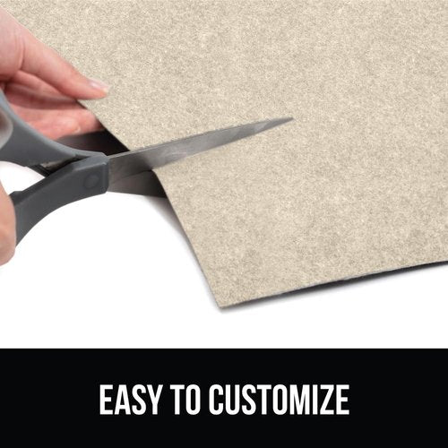 GORILLA GRIP LeakGuard Non-Adhesive Under Sink Mat for Kitchen Cabinet, Waterproof Quick Dry Shelf Liner, Durable Absorbent Felt Mats for Bathroom Sinks, Cabinets, Dresser, Easy to Trim, 24x24 Beige