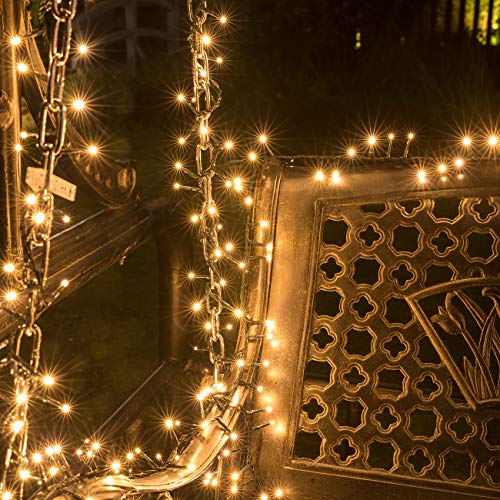 AWQ 500LED 49ft Christmas String Lights Warm White with Remote